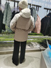 波司登（BOSIDENG）【反季】冲锋衣鹅绒羽绒服女款90绒三合一防风防雨透气显瘦外套 【店长推荐】暖沙卡其 743B S 160/84A 实拍图