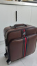 摩尔伽（MOERGA）商务行李箱男士小型登机箱轻便拉杆箱密码箱旅行箱皮箱子18英寸 棕色 18英寸 横款正方形登机箱 实拍图