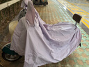 全燕电动车雨衣专用全身防暴雨加大电瓶车摩托车雨披加厚男女骑行单人 双人大号-5XL香芋紫-两用镜套 第三代高领防水/赠送运费险 实拍图