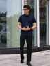 劲霸男装男士polo衫男纯色时尚休闲百搭多彩夏季短袖|FTBG2381 黑色 2XL 实拍图