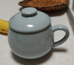 雅瓷汝窑喝茶杯会议室泡茶杯陶瓷办公水杯带盖汝瓷茶杯小青杯礼盒装 实拍图