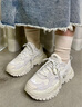 FILA FUSION斐乐女鞋经典硬糖鞋厚底鞋时尚运动休闲鞋 【棉花糖/银-MM】 硬糖鞋1代 35.5 实拍图