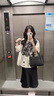 NINE WEST玖熙牛皮手提菜篮子包2025新款包包单肩女手提包上班族女顺丰包邮 黑色 实拍图