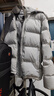 黑冰25新款户外700蓬鸭绒男款加厚防风保暖羽绒服D F8905MJ 灰白 XL 实拍图