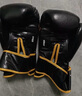 九日山拳击手套 成人散打搏击拳套打沙包比赛健身训练器材 黑金色 8oz 实拍图