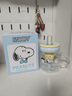 史努比（SNOOPY）玻璃杯大容量带吸管儿童宝宝果汁牛奶杯子男女学生带把手泡茶水杯 实拍图