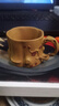 藏壶天下 宜兴紫砂杯主人杯 品茗杯个人杯茶碗 岁寒三友小杯单只 段泥红花款 实拍图