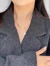 夕迎正七夕情人节黄金色五帝钱项链女18K金碎碎冰进宝钱币手链送女友 金店五帝钱项链 实拍图