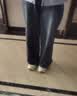 德玛纳【梨型天菜】春秋热销款高腰阔腿牛仔裤女春季直筒垂顺宽松长裤子 实拍图
