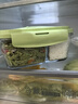 德玛斯 耐热玻璃保鲜盒 微波炉专用饭盒 上班族便当盒 北欧蓝700ml*2+包 实拍图