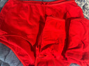 蝶安芬女士内裤纯大红95%棉质新婚喜庆中腰女式平角裤4条短裤礼盒C XXL 实拍图
