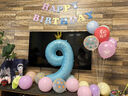 多美忆生日场景布置男孩数字生日气球道具氛围布置儿童派对装饰蓝色9 实拍图