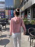 MJ STYLE牛奶丝连帽卫衣女2025春季新款短款宽松显瘦小个子百搭外套上衣 实拍图