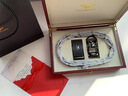 FALAMAONE法莱阿玛尼皮带男真皮双扣套装商务轻奢牛皮男士腰带高档生日礼物 双扣套装一(高档实木礼盒) 120cm -改长度下单备注或联系客服 实拍图