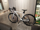 兰令（RALEIGH） 公路自行车成年人女士学生入门级弯把赛车变速通勤骑行单车 铝合金破风架+60刀- 象牙白-弯把 S码(建议身高160-175）cm 30速 实拍图