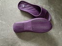 維諾妮卡台湾进口拖鞋女夏天薄底轻便室内家居防滑男士四季环保洗澡凉拖鞋 紫色 37-38 (240mm) M码 实拍图