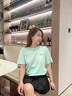 薰风（KUMPOO）新款羽毛球服速干短袖男凉感T恤女宽松上衣休闲服透气熏风运动服 牛油果绿 S 实拍图