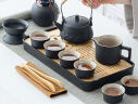 宅轻松 茶具套装家用办公泡茶盘客厅泡茶台功夫陶瓷茶杯茶壶 茶韵12头 实拍图