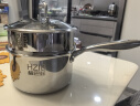 赫巴兹（HZIB））奶锅316不锈钢泡面锅宝宝辅食锅家用婴儿小锅煮热牛奶锅 【316奶锅】内径18.1cm外径 20cm 实拍图