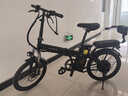 凤凰（Phoenix）电动车锂电池助力车折叠代驾车长续航男女士成人电动自行车电瓶车 20寸风雅/辐条轮/单速/黑色 15AH电动续航45公里 实拍图
