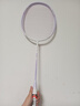 川崎之刃羽毛球拍均衡小钢炮双拍碳素复合耐打单拍对拍儿童球拍进攻拍 【轻盈拍】川崎之刃-紫色（冰晶紫线）单拍 24磅-初阶 3球1手胶1拍套 实拍图
