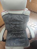 京严加热坐垫办公室发热垫护腰靠垫取暖神器电热靠背一体椅垫汽车屁垫 加厚水晶绒·灰【加长坐靠一体】 可拆水洗丨国标3C【45*90cm】 实拍图