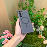 驰浪者【冰雾磁吸】适用三星S25Ultra手机壳瓦楞光栅高级感透明Galaxys25磨砂防指纹防摔男女简约保护套 磨砂透黑【瓦楞磁吸冰雾壳】指纹克星丨超薄散热 三星Galaxy S25+ 实拍图