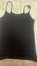 浪莎吊带小背心女士春季夏季薄款辣妹性感无痕无袖针织打底衫内搭白色 【黑色+黑色】·纯色2件装 均码 (高弹力 70-140斤均可穿) 实拍图
