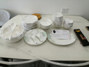 传世瓷景德镇骨瓷餐具碗碟套装家用新款高级感轻奢陶瓷碗筷盘子乔迁 春之意56件升级配富贵煲 56件套 实拍图