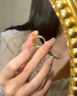 中国黄金（CHINA GOLD）黄金戒指男女素圈足金三生三世对戒实心指环520礼物送老婆爱人 【今/次日达】1.6g/10号【古法】 实拍图