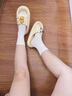temooues体慕白色袜子女春夏季薄款新疆棉抗菌中筒袜无骨堆堆月子袜防臭长筒袜 4双白色 均码 【7A抗菌/无骨全棉】 实拍图