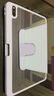 适用华为平板matepad11.5s保护套air11.5S旋转横竖支撑笔槽M6荣耀X9V67Se10.4亚克力全包防弯抗摔 旋转横竖支撑丨全包防弯抗摔【白冰蓝】 华为M6 - 10.8英寸 实拍图