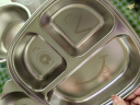 京东京造 儿童碗饭碗 304不锈钢宝宝辅食盘汤碗小学生餐具三格托盘600ml 实拍图