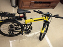 EROADE德国折叠山地自行车男成人青少年学生超轻便携铝合金越野变速赛车 黄色【宙马X4】shimano双油碟 24寸-适合身高150-170cm 18速 实拍图