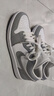 耐克NIKE篮球鞋男女同款小迪奥AJ1 JORDAN 1运动鞋DC0774-105白灰37.5 实拍图