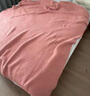 MUJI发热毛毛纱 编织毯 烟熏粉色 180×200cm 实拍图