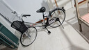 火星翼自行车男女式单变速轻便男成年人代步通勤上班学生复古公主单车 低梁-白色-豪华版 升级实心胎26寸 实拍图