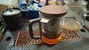 忆壶茶茶杯玻璃喝茶杯加厚泡茶杯办公水杯不锈钢过滤个人杯绿茶杯花茶杯 【升级不锈钢内胆】透明杯 400ml 实拍图