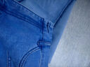 纳维凯尔意大利小帆船女士松紧腰休闲直筒裤单宁牛仔裤2312574513 蓝 M  实拍图
