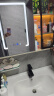 姿莱迪智能浴室柜陶瓷一体盆卫浴洗脸盆柜组合卫生间洗漱台洗手盆奶油风 80cm奶油风双开门双抽+玻璃镜柜 实拍图