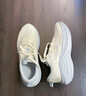 李宁凌波丨休闲慢跑鞋女鞋25新款时尚透气舒适轻盈简约回弹跑步鞋 【透气贾卡】云雾白-1 凌波 40 实拍图