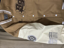 准者棒球服外套男女春夏美式复古PU皮袖刺绣潮流百搭宽松运动夹克开衫 深卡其 2XL (185) 实拍图