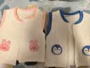 贝瑞加（Babyprints）婴儿马甲秋冬夹棉保暖背心初生男女宝宝护肚坎肩柔软 小兔66 实拍图