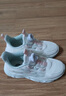 361°童鞋 儿童跑鞋四季男女童3-14岁助推科技旋钮跑鞋 白32 实拍图