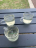玻璃彩色把手杯品茗杯花茶套装茶杯防爆耐热透明玻璃小把杯六色杯 4只装（透明把） 实拍图
