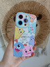 圣图朗新款可爱小怪兽17苹果16promax手机壳iphone14高级感15pro挂绳12可爱13卡通植绒硅胶8plus情侣全包 可爱五只怪兽撞色液态硅胶-【古董白】 iPhone 14 Pro 实拍图