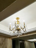 奥施洛欧式全铜水晶吊灯简欧客厅大气奢华别墅大吊灯法式轻奢高档灯饰 6头 实拍图