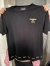 BOY LONDON春男女同款短袖仿烫金环形印花老鹰潮牌T恤N01903 黑色 S 实拍图