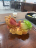 凤陶凰（FENG TAO  HUANG）高档精品茶宠摆件招财锦鲤白菜茶摆设茶盘台茶具配件变色茶玩可养 变色百财锦鲤【深色】 晒单实拍图
