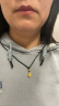 中国黄金（CHINA GOLD）黄金葫芦吊坠男女足金项链福禄相伴挂坠情人节生日礼物送女友老婆 葫芦吊坠+福字珠【黑绳】 约1g 实拍图